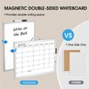 MaxGear Whiteboard Calendar for Wall, 16"x12" Monthly Whiteboard, Silver Aluminum