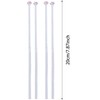 Yeanifeana 2 Pairs Cat Paw Chopsticks, Non-Slip Pink Plastic Chopsticks