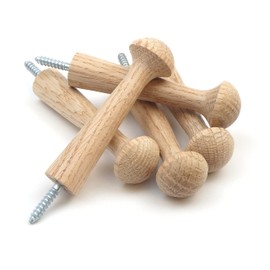 Screw in Oak Shaker Peg 3.5" - (Pack of 5)