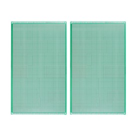 sourcing map PCB Board Single Sided Printed Circuit Prototyping Boards Plated Through Holes for DIY Soldering Electronic Projects, 180mmx300mm, Pack of 2