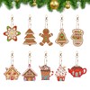 Toyhood 10 Pcs Christmas Diamond Painting Keychain, 5D Full Drill