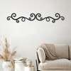 OYEFLY Metal Scroll Wall Art Decor,Rustic Iron Wall Medallion (style