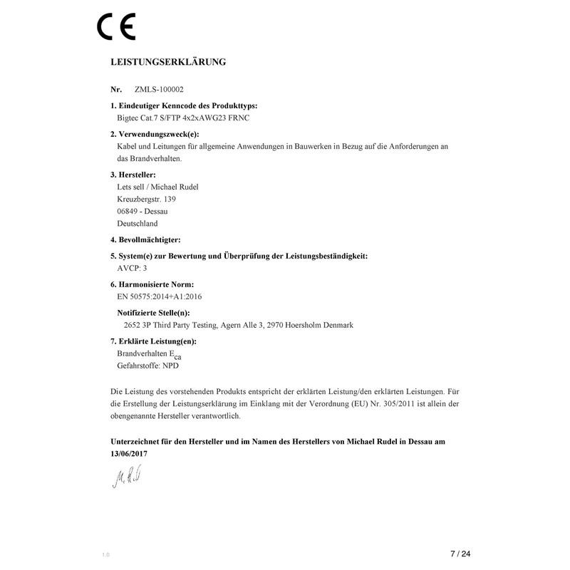 BIGtec All Patch Cables