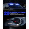 HLAUTO 6Z4J Emergency Dash Strobe Lights: 2x16.8 inch Blue White