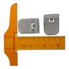 2 Pcs Car Sun Visor Clips, Gray ABS Sun Visor