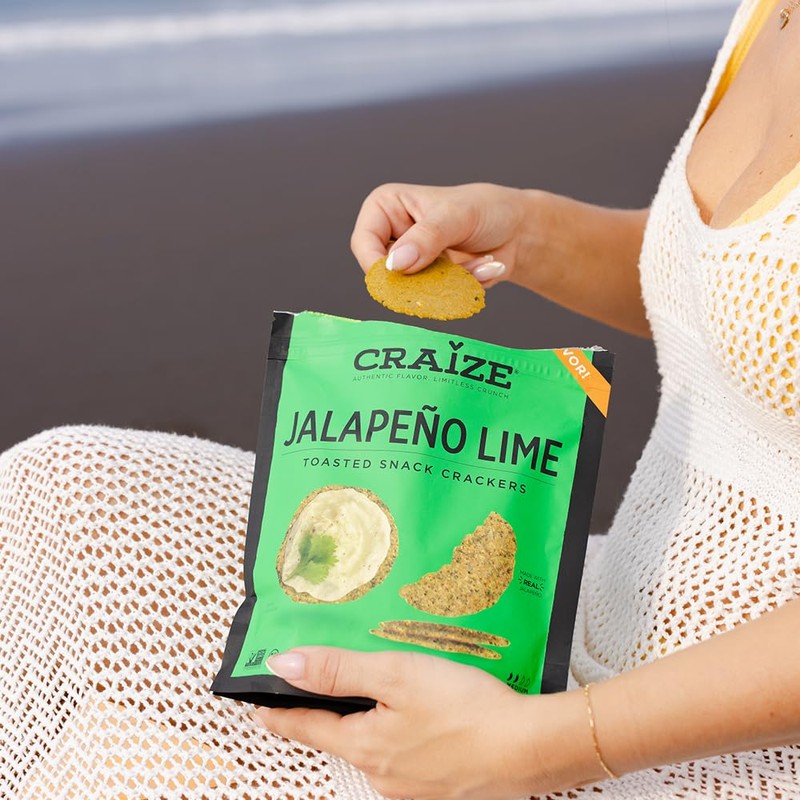 Craize *NEW FLAVOR* Jalapeño Lime Crisps | Gluten Free, Vegan,