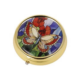 Goebel Louis Comfort Tiffany Pill Box Butterflies