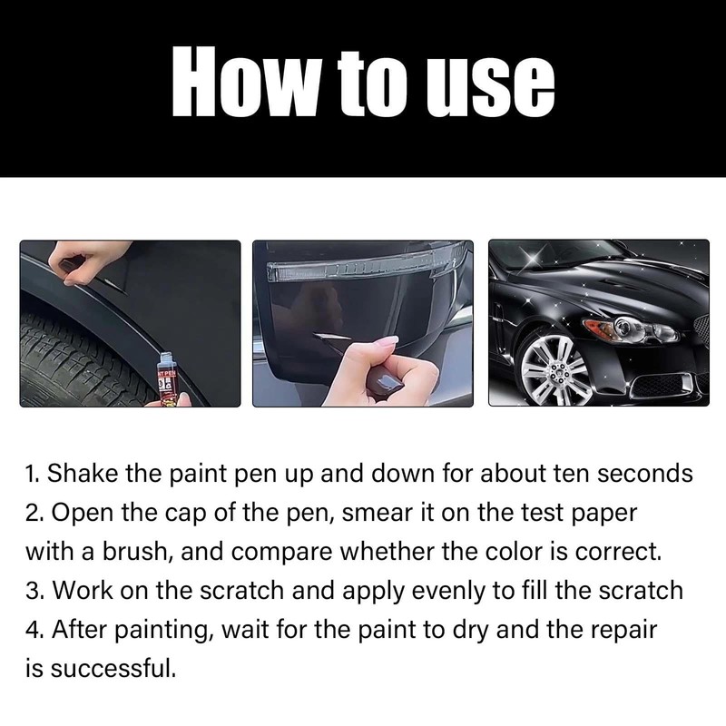 Scratch Minimizer Pen for Cars - Concealer Paste, Touch-Up and