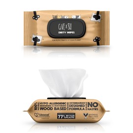 G.A.S G.A.S Plant-Based Full Body Pet Wipes for Dogs & Cats - Vet-Designed & Hypoallergenic - Cleaning & Deodorizing - Wood-Based & Earth-Friendly - Pack of 100