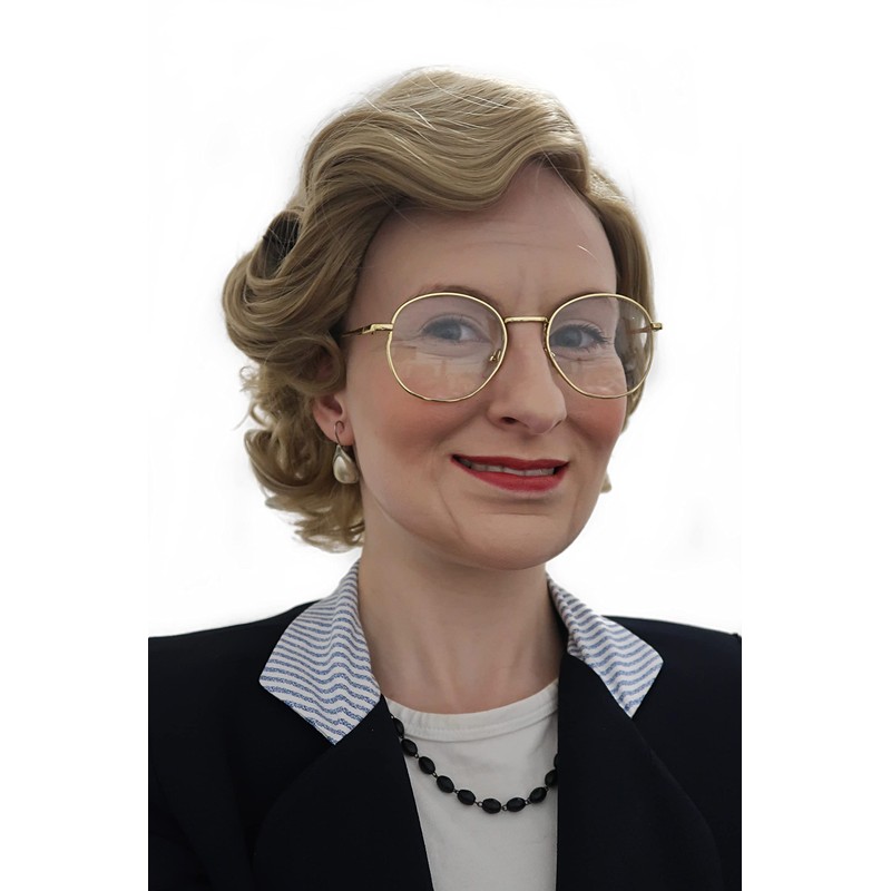 ALLAURA Mrs-Doubtfire-Wig-Old-Lady-Wig-Short-Wavy-Costume-Wig-Womens-Cosplay-Wigs