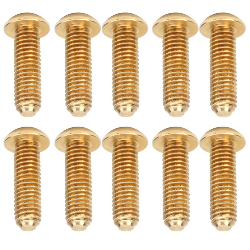 50Pcs Round Hex Socket Screw Copper Fastener Hardware Tools Industrial