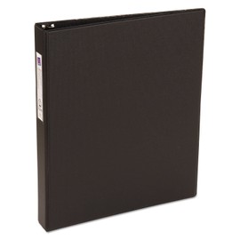 Avery Economy Binder with 1 Inch Round Ring, Black, One Binder (04301)