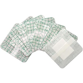 Transparent Wound Dressing, Breathable, Latex-Free, Hypoallergenic, 20 Pieces/Box (2"x2")