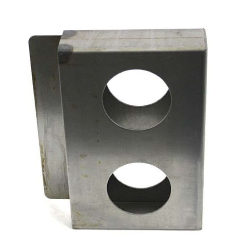 USA Premium Store Gate Lockbox Double Hole Weldable Steel 6