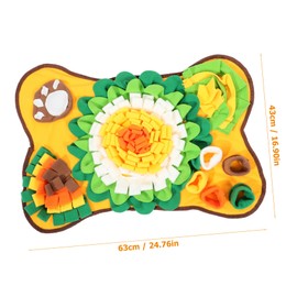 GANAZONO Dog Snuffle Mat Dog Slow Feed Mat Pet Training Sniffing Cushion Puppy Snuffle Pad