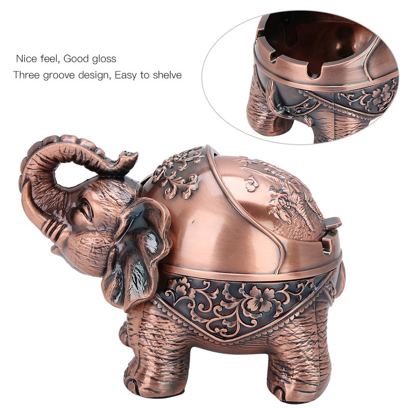 Metal Ashtray with Cover Male Gift Sealed Anti Fall Windproof