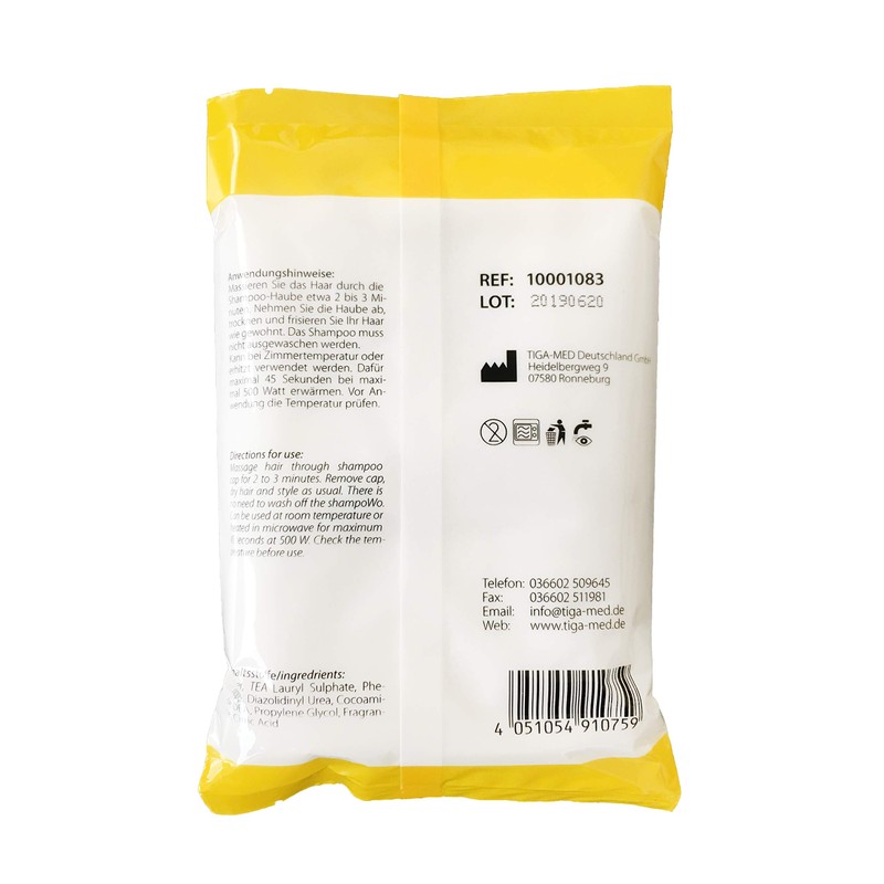 Pack of 5 Shampoo Caps - Wash Hair Without Water