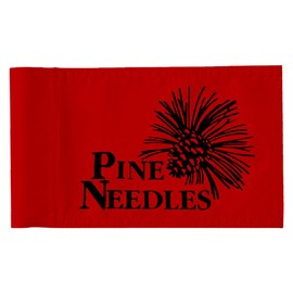 2BUT Pine Needles Lodge and Golf Club Golf Pin PGA Flag Practic Putting Green Golf Flag For Backyard Garden Double-Sewn 600D Nylon Miniature Pin Flag Regulation Tube Flag(20"x13")