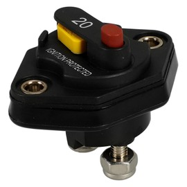 GRIRIW Marine Circuit Breaker Car Rv Auto 20a Mini Automotive Circuit Breaker Overload Protection Durable