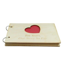 8 Year Anniversary Wooden Scrapbook – Perfect for your Wife or Girlfriend