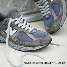 NODC Cotton HS SHOELACES SHOELACES Shoelaces, 47.2 inches (120 cm), 55.1 inches (140 cm), 63.0 inches (160 cm), Vintage Cotton, Flat Laces, white, 120