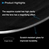 CoCud Watch Crystal Len Glass, 31.5mm Dia. 1.3mm Thicken, Sapphire