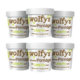 Wolfy's Coconut Porridge with Lime Pot 110 g (Pack of 6)
