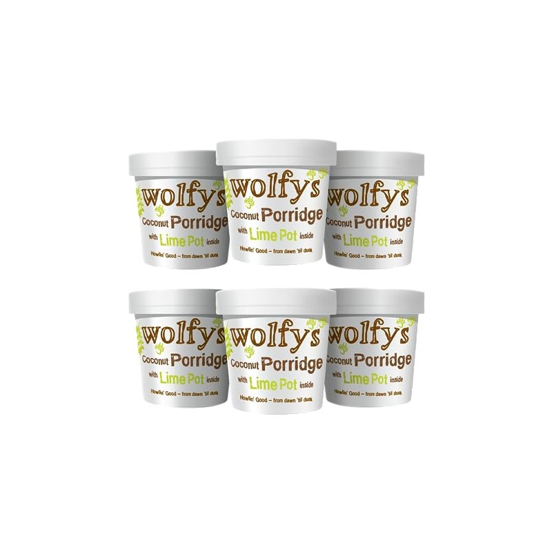 Wolfy's Coconut Porridge with Lime Pot 110 g (Pack of