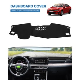 FIILINES Dash Cover for Kia K5 2021-2024 (Without HUD) Dashboard Cover for Kia K5 Dash Mat Mesh Protector Black