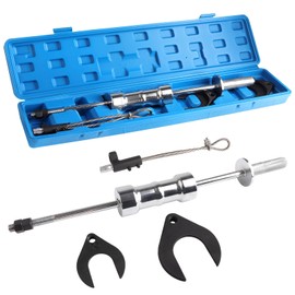 Fumrtcy CV Axle Removal Tool, Inner CV Joint Puller Heavy Duty 10 Pounds Slide Hammer Front Wheel Drive Axle Half Shaft Removal Tool Kit, 63mm 48mm CV Joint Fork Adapter