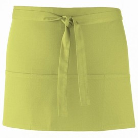 Premier Ladies/Womens Colours 3 Pocket Apron / Workwear (One Size) (Lime)