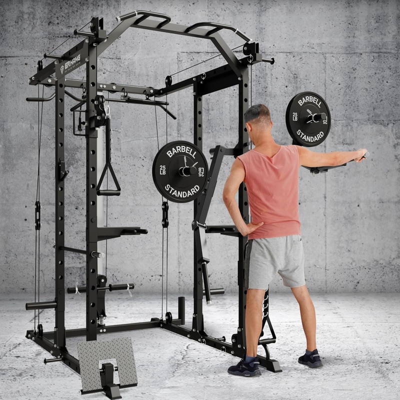 Mikolo Lateral Raise Attachment for Squat Rack, Standing Lateral Raise