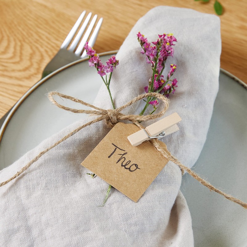 LIVAIA Craft Set: Natural DIY Set with 6x33ft Jute Twine