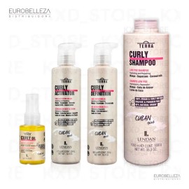 Lendan Terra Curly Shampoo 1l +activador +definición +aceite