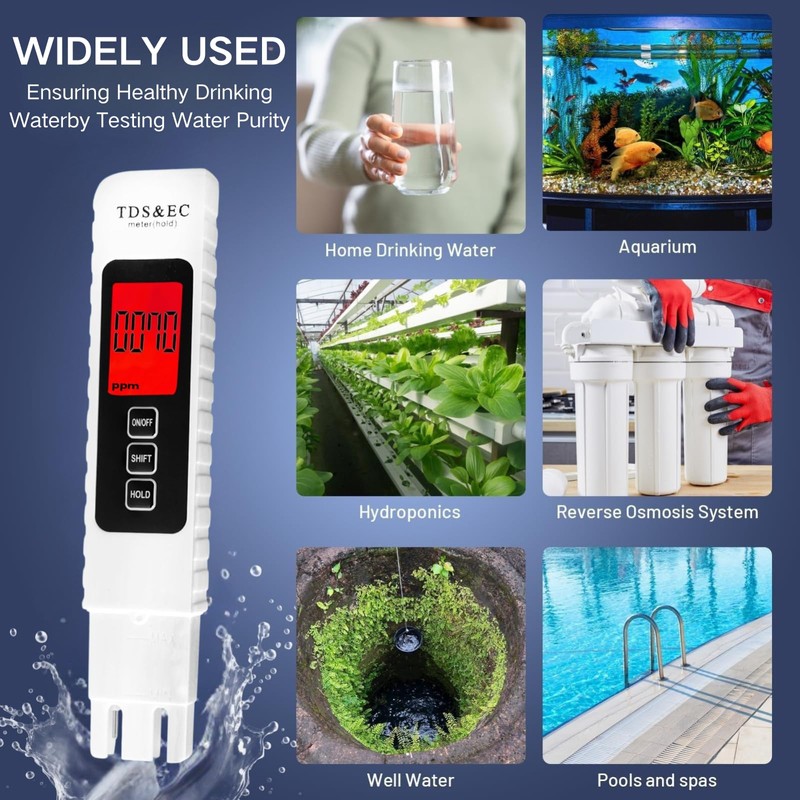 2025 NEW TDS Meter Digital Water Tester, 4 in 1