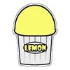 Lemon Flavor Italian Ice Decal Shaved ice cart Stand