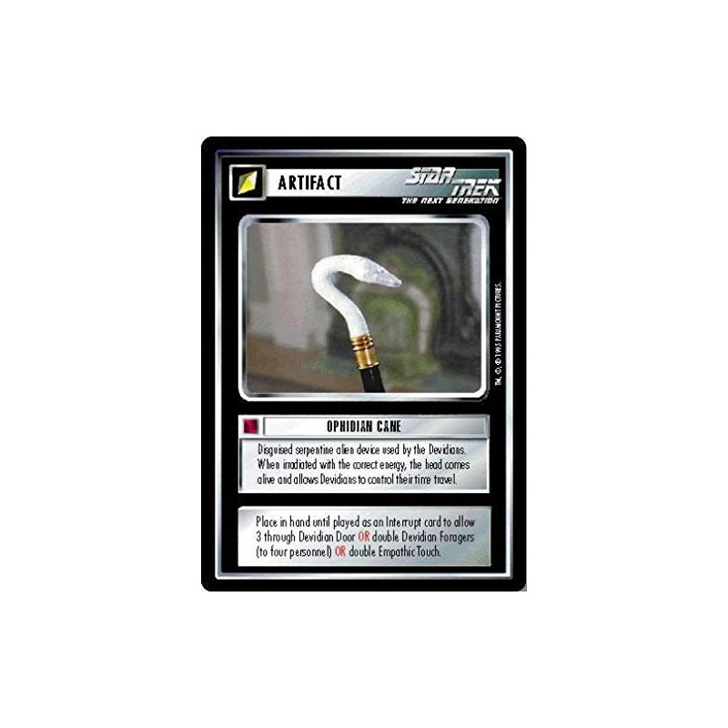 Decipher Star Trek CCG 1E AU Alternate Universe Ophidian Cane