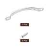 sourcing map Stainless Steel Door Pull Handles, 3Pcs 120mm/4.72" Long
