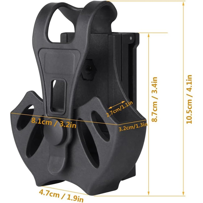 Upgrade Polymer Handcuff Case for Most Chain or Hinged Cuffs,Fits