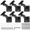 RealPlus 6pcs Swivel Handrail Brackets Heavy Duty Steel Hand Rail