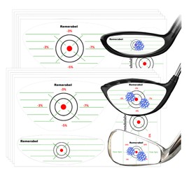 Golf Driver Blue Impact Tape Set Labels 150 pcs Self-Teaching Sweet Spot and Consistency Analysis Training Aids Target Sticker Standard Wood Iron Putters Ball Hitting Recorder for Swing Practice