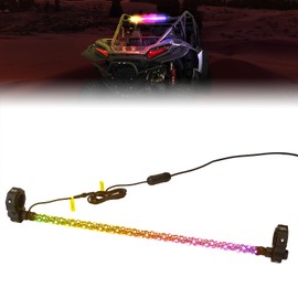 KEMIMOTO 30" LED Chase Light Bar for UTV 1.5”-2” Roll Cage, All in One with Strobe Brake Signal Light Compatible with Can-Am Maverick X3 Polaris RZR Pionner Off-Road