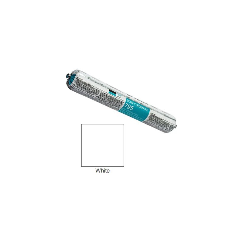 White Dow Corning 795 Silicone Building Sealant - Sausage