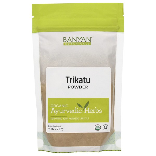 Banyan Botanicals Trikatu Powder - USDA Organic, 1/2 Pound - Heating & Stimulating - Supports Digestion of Heavy Foods*
