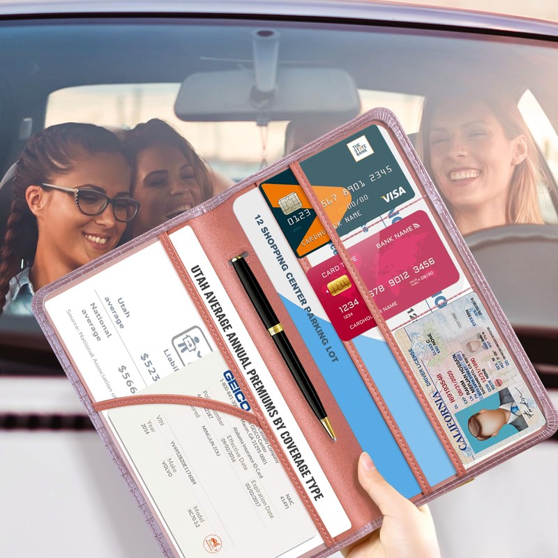 CoBak Car Registration and Insurance Holder - Vehicle Glove Box