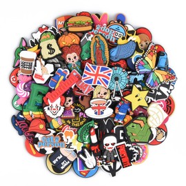 UNN 30 Pieces Mixed Cartoon Shoe Charms Kid's Anime Shoes Decorations Boys Girls Colorful Bracelet Accessories