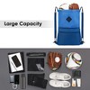 WANDF Drawstring Backpack, Sports Gym Bag with Wet Pocket, Water