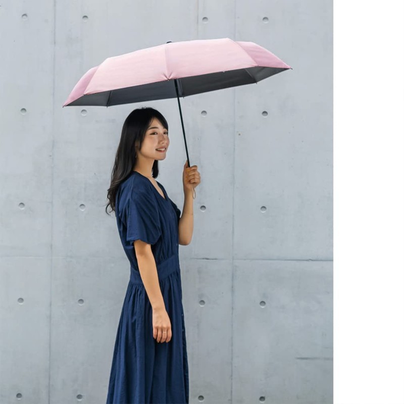 VITAFELICE vnsz-586z Women's Folding Parasol (Wood Handle/Ribs: 21.7 inches (55
