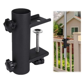 VANROUG Parasol Holder Patio Umbrella Stand Mount Umbrella Stand Bench Buddy Umbrella Holder Fixed Clip Umbrella Clamp for Deck,Chair,Desk,Dock,Beach Courtyard Balcony,Boats,Tailgates