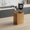 Bamboo Utensil Holder 6-7.9in Height Minimalist Design Kitchen Storage Freestanding